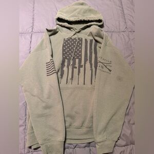Grunt style military green hoodie